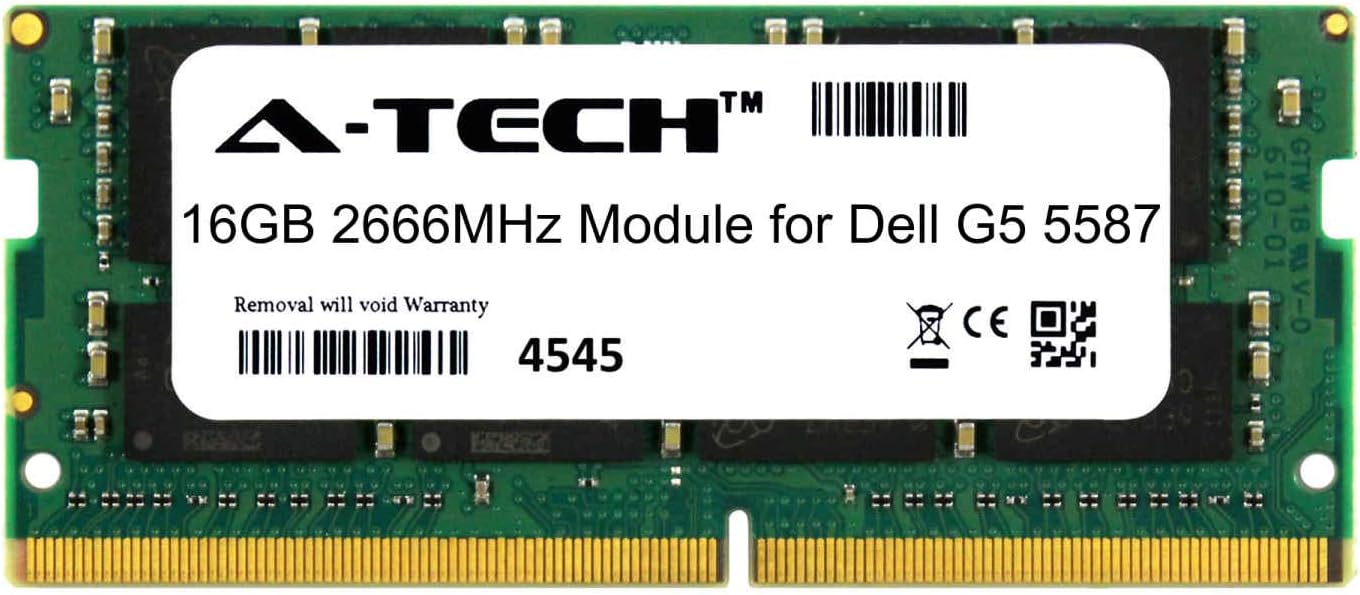 A-Tech 16GB Module for Dell G5 5587 Laptop & Notebook Compatible DDR4 2666Mhz Memory Ram (ATMS390189A25832X1)
