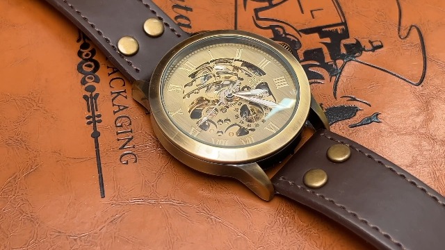 AMPM24 WPK109-Orologio da unisex,Rame,Cranio e Pirata,Retrò