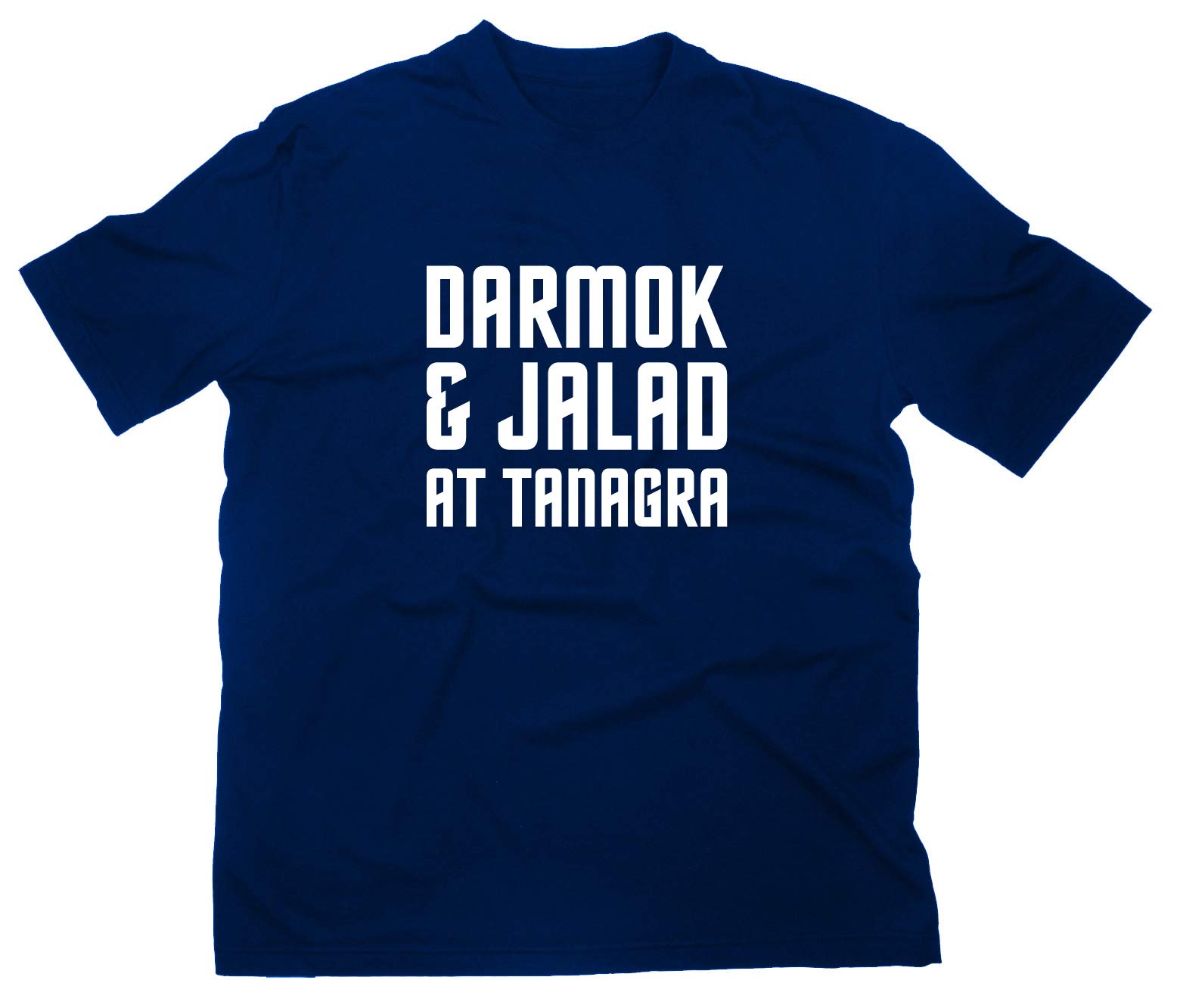 Styletex23 Men's Blue Darmok & Jalad At Tanagra T-Shirt, M, Navy