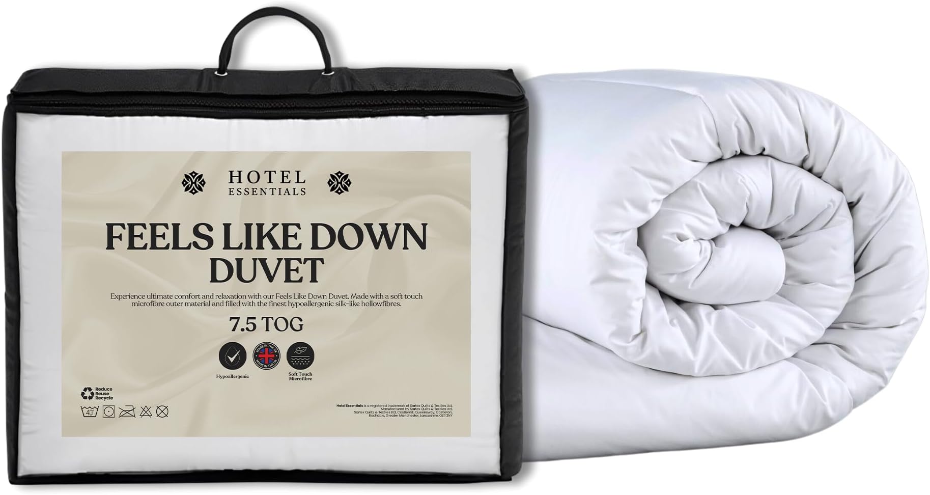 Hotel Essentials Soft Touch Feels Like Down AntiAllergy 10.5 Tog All