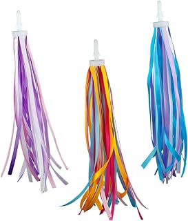 BESPORTBLE 3 Pairs Bicycle Ribbon Stroller Accessories Kids' Bicycles Girl Bikes Bike Tassels Bike Handle Ribbon Handlebar Scooter Streamers Children Bike Ribbons Handlebar Ribbon Kids Favor