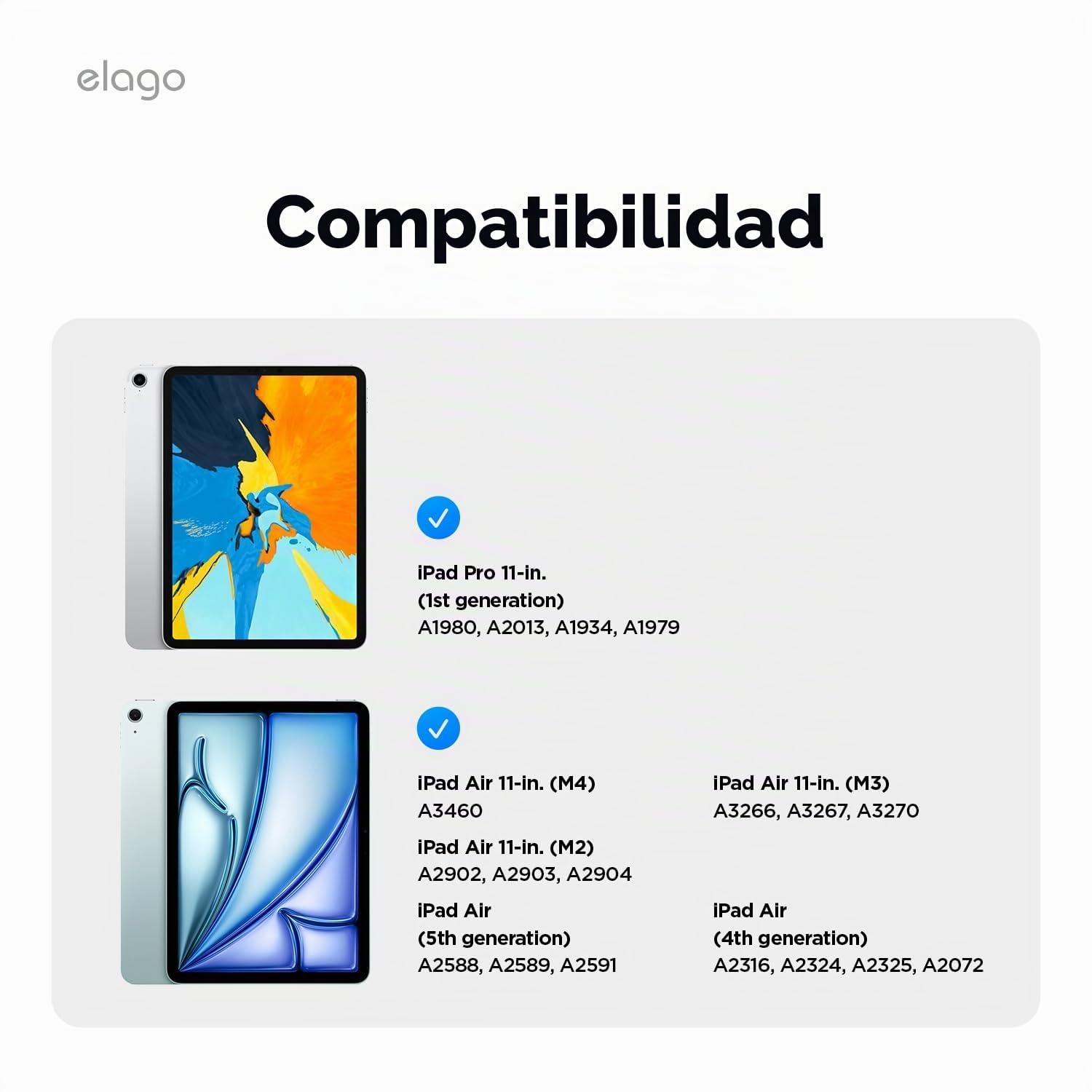 elago Funda Folio Magnética con Placa Trasera para Metal | Compatible con iPad Air 11 M4/M3/M2, iPad Air 5.ª/4.ª Gen, iPad Pro 1.ª Gen y Apple Pencil [10,9 Pulgadas] (Gris Oscuro)