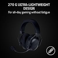 Vista 8 de Auriculares para juegos Razer BlackShark V3 X HyperSpeed inalámbricos para PC: Controladores de 50mm - Micrófono cardioide - 2.4 GHz, Bluetooth, USB