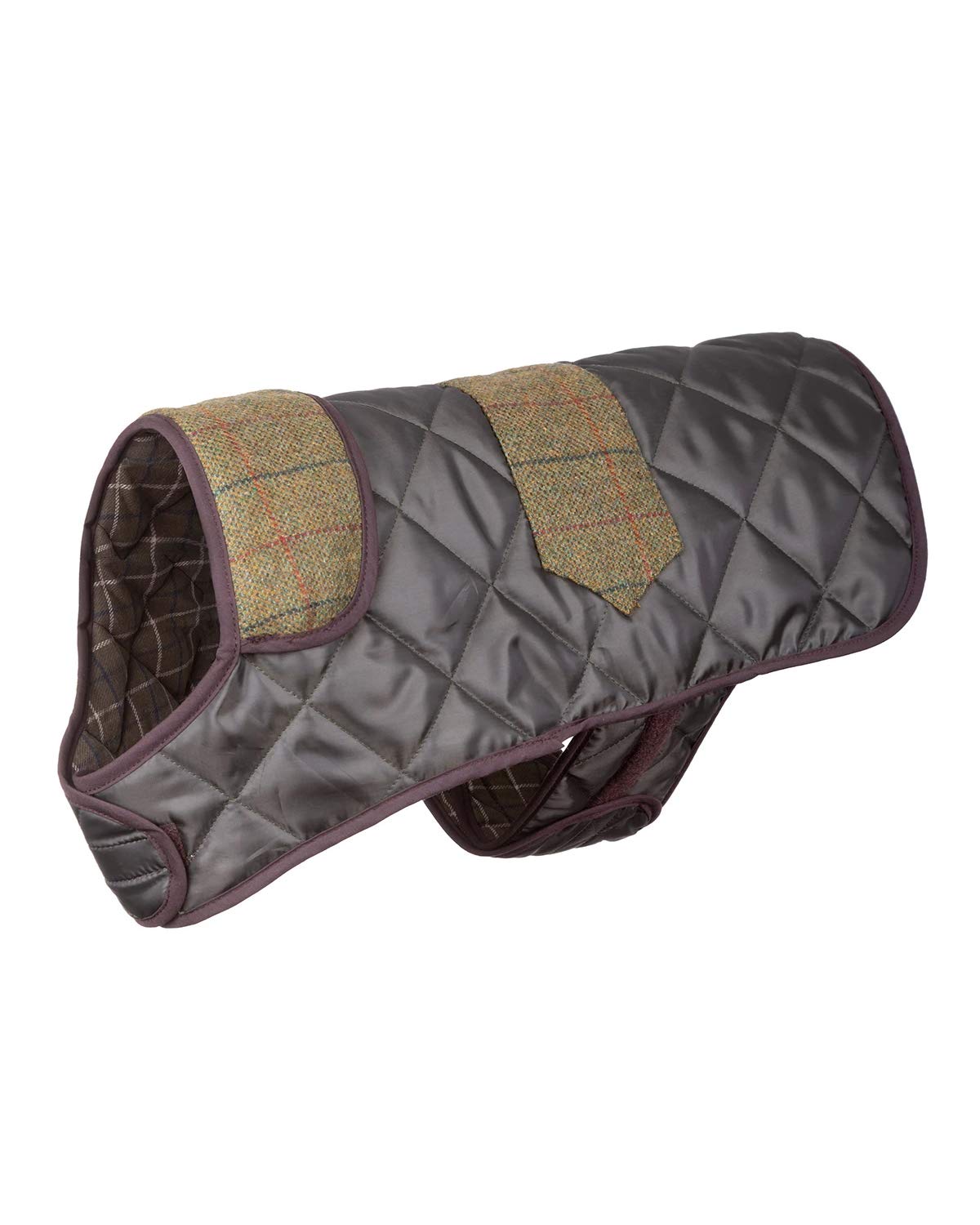 Rydale Country Pet Stylish Dog Coat Tweed Jackets Green Brown Winter Coat (14", Quilted Jacket) — image 1