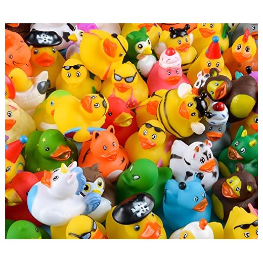 Rhode Island Novelty Assorted Rubber Ducks, Set of 100