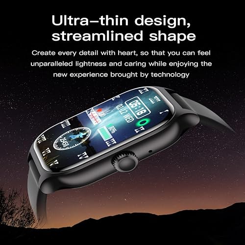 Miniatura 4 de Reloj inteligente de seguimiento de actividad física para hombres y mujeres, reloj para iOS y Android (respuestahacer llamadas) 2.01 pulgadas, IP68