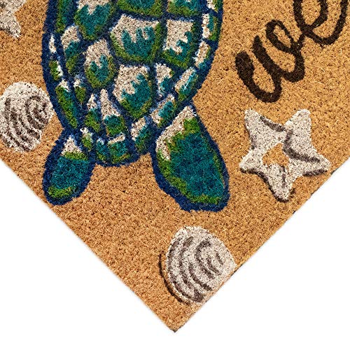 Sea Turtles, Novelty Designed, Coir Outdoor Mat, 30 Inches