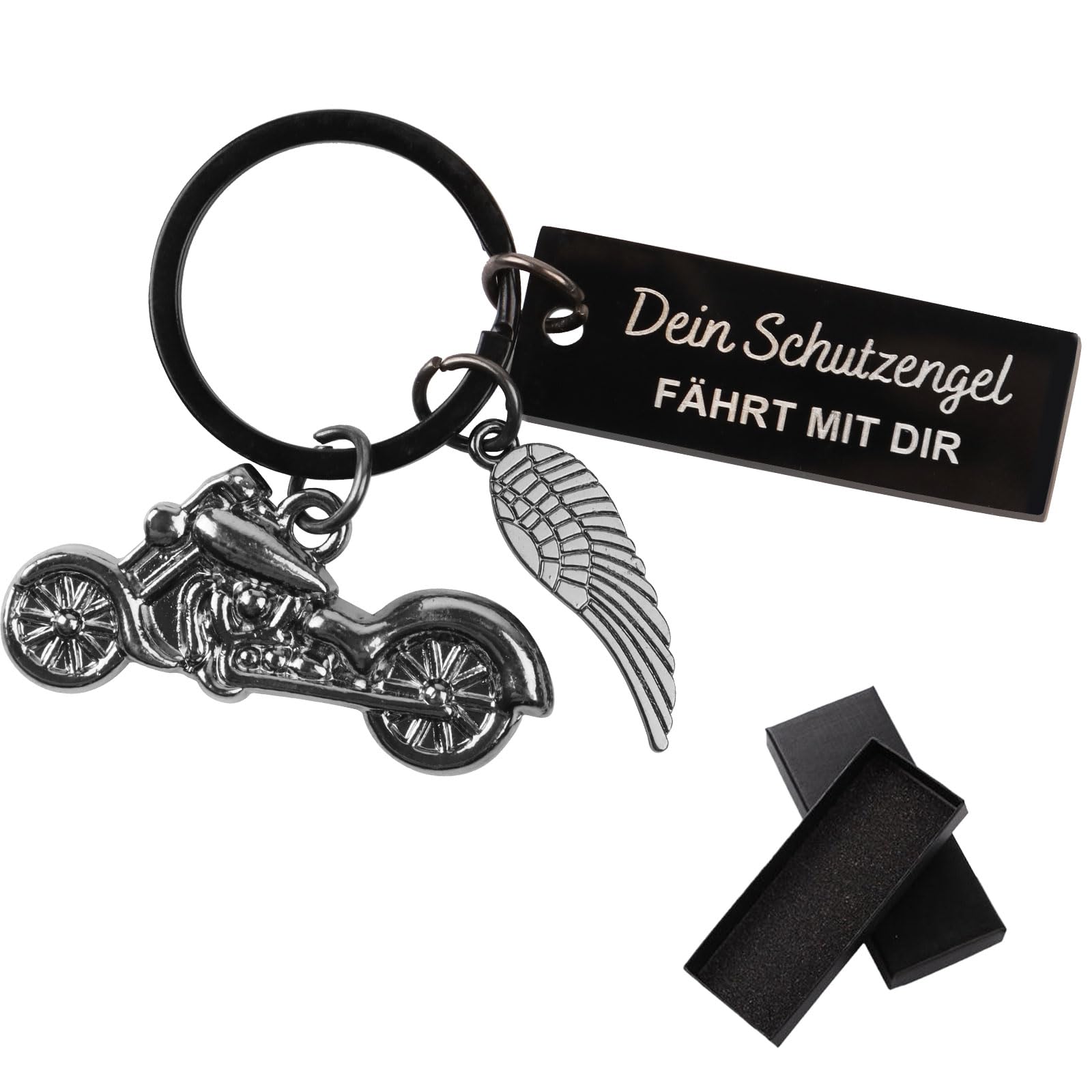  Glückwunsch-Schüsselanhänger für Männer und Frauen - Motorrad- und Autofahrer-Schutzengel, Drive Safe, Führerschein bes