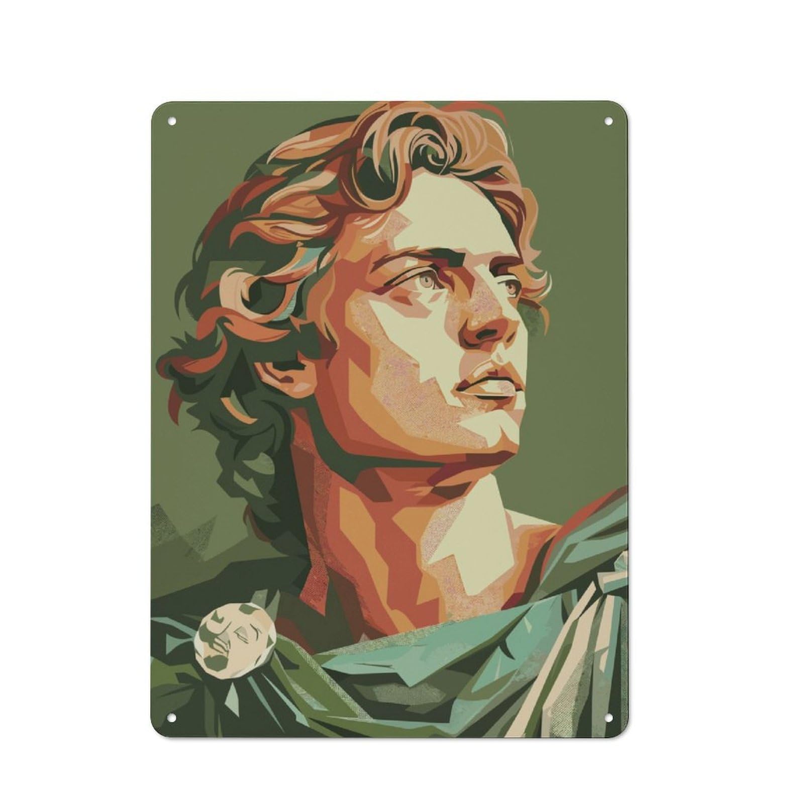Junmoney Alexander The Great Vintage-Inspired Tin Sign 40X30cm For Garage Or Workshop, For Garage, Workshop And Man Cave Decoration