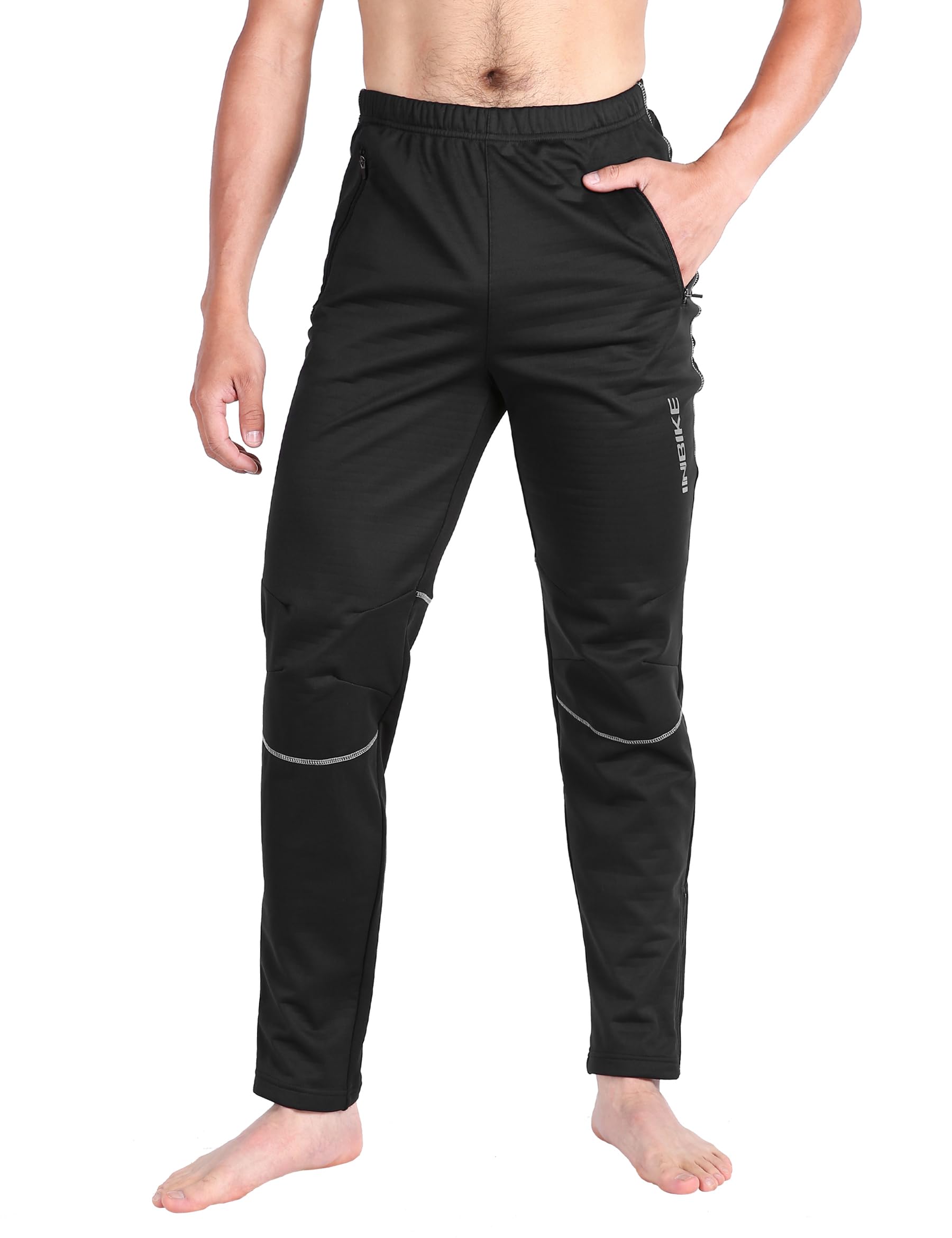 Pantalon Thermique INBIKE Taille S – Coupe-vent, Softshell, Noir, Pour Homme