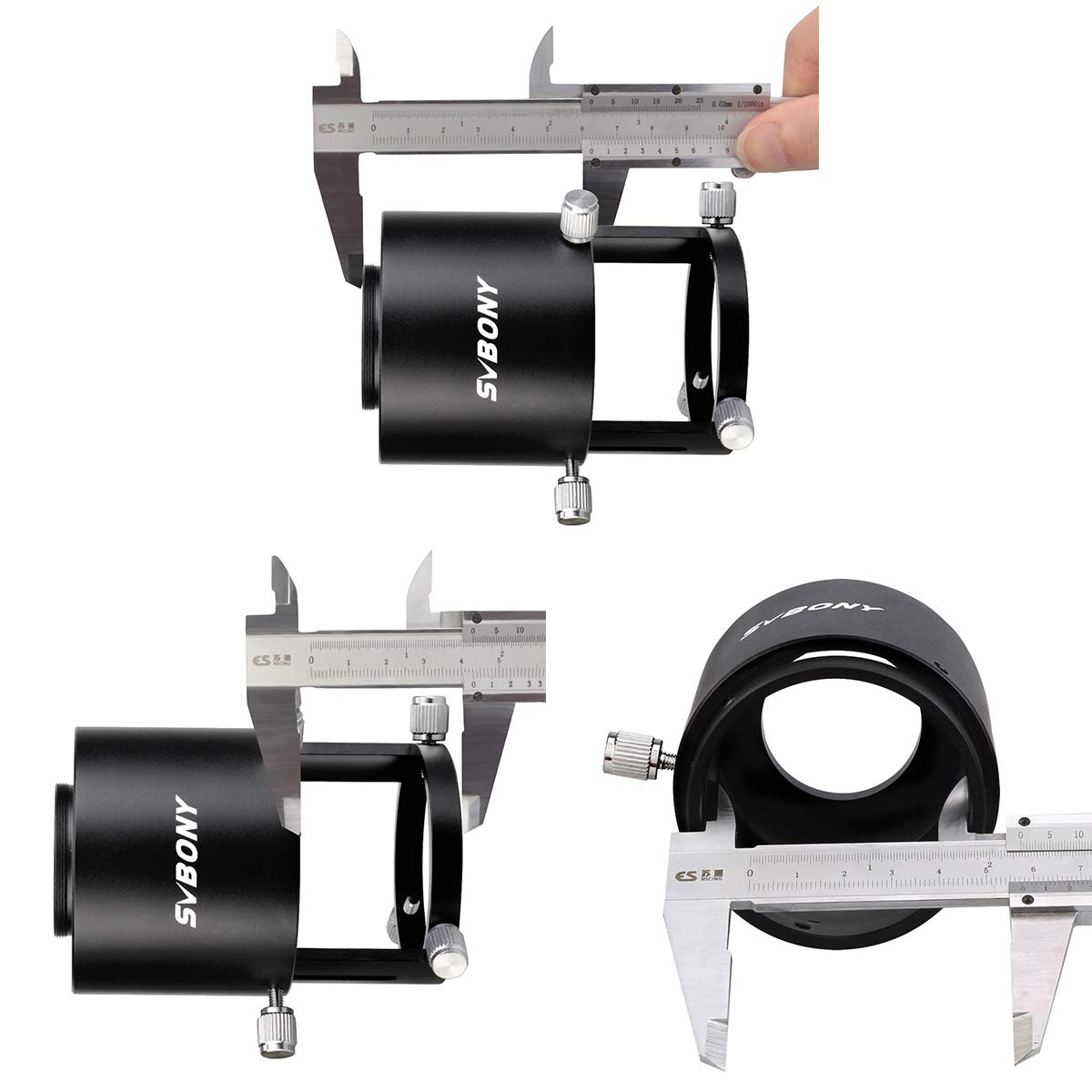 SVBONY SV123 Spektiv Kamera-Adapter für Kamera, Anschluss an Spektiv und Okular-Außendurchmesser 49 mm bis 58 mm
