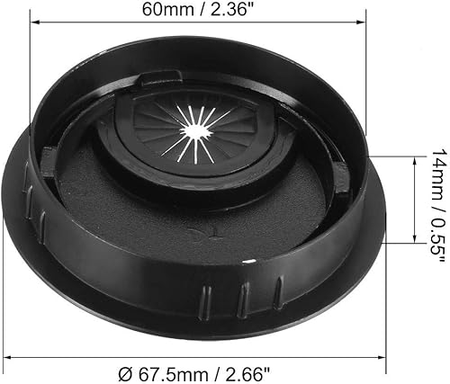 Miniatura 2 de uxcell Cubierta de agujero para cable, 2.4 pulgadas2.362 in, aleación de zinc, para cable de escritorio, ojales para oficina, PC, organizador de
