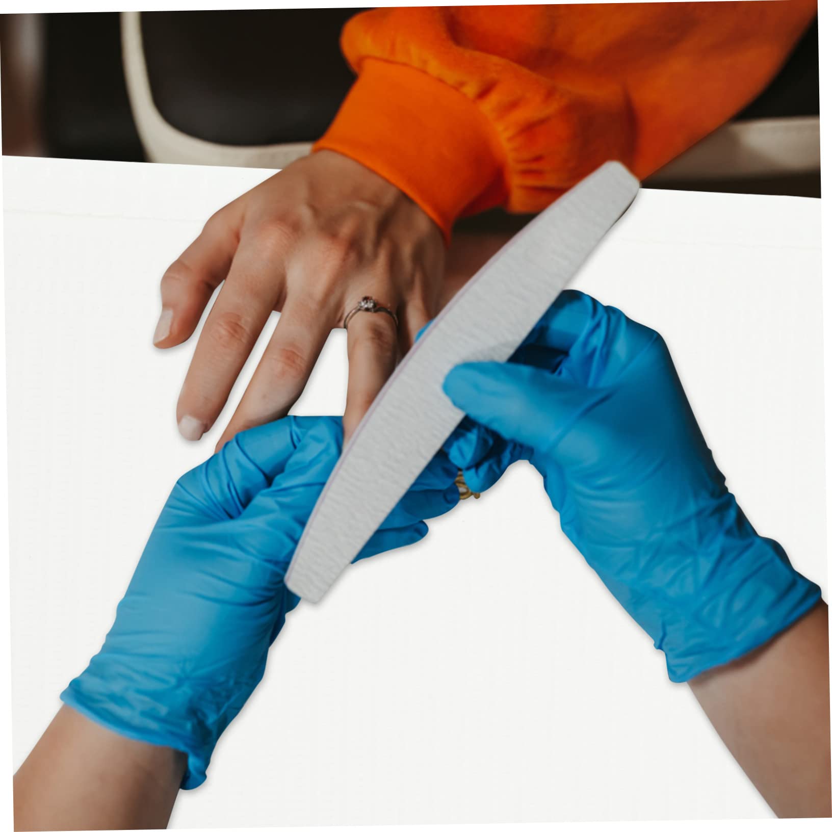 Homoyoyo Tovaglia Monouso per Manicure 125 Pezzi in Polpa Bianca Alta Capacità di Assorbimento D'acqua per Salone e Uso Domestico, Mantiene il Tavolo Ordinato