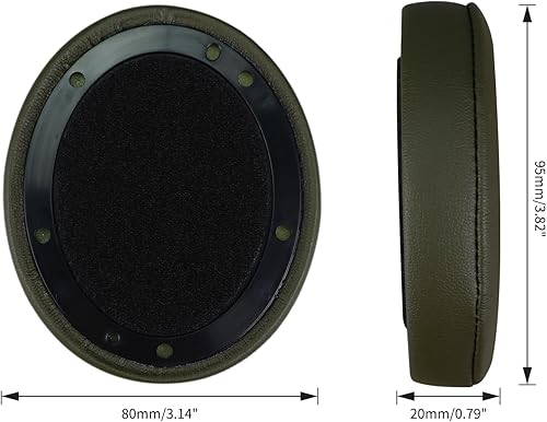 Miniatura 3 de MOLGRIA Almohadillas de repuesto compatibles con Beats Studio 2 y 3 con cableinalámbrico B0501 y B0500 con cinta adhesiva fuerte y piel de proteína