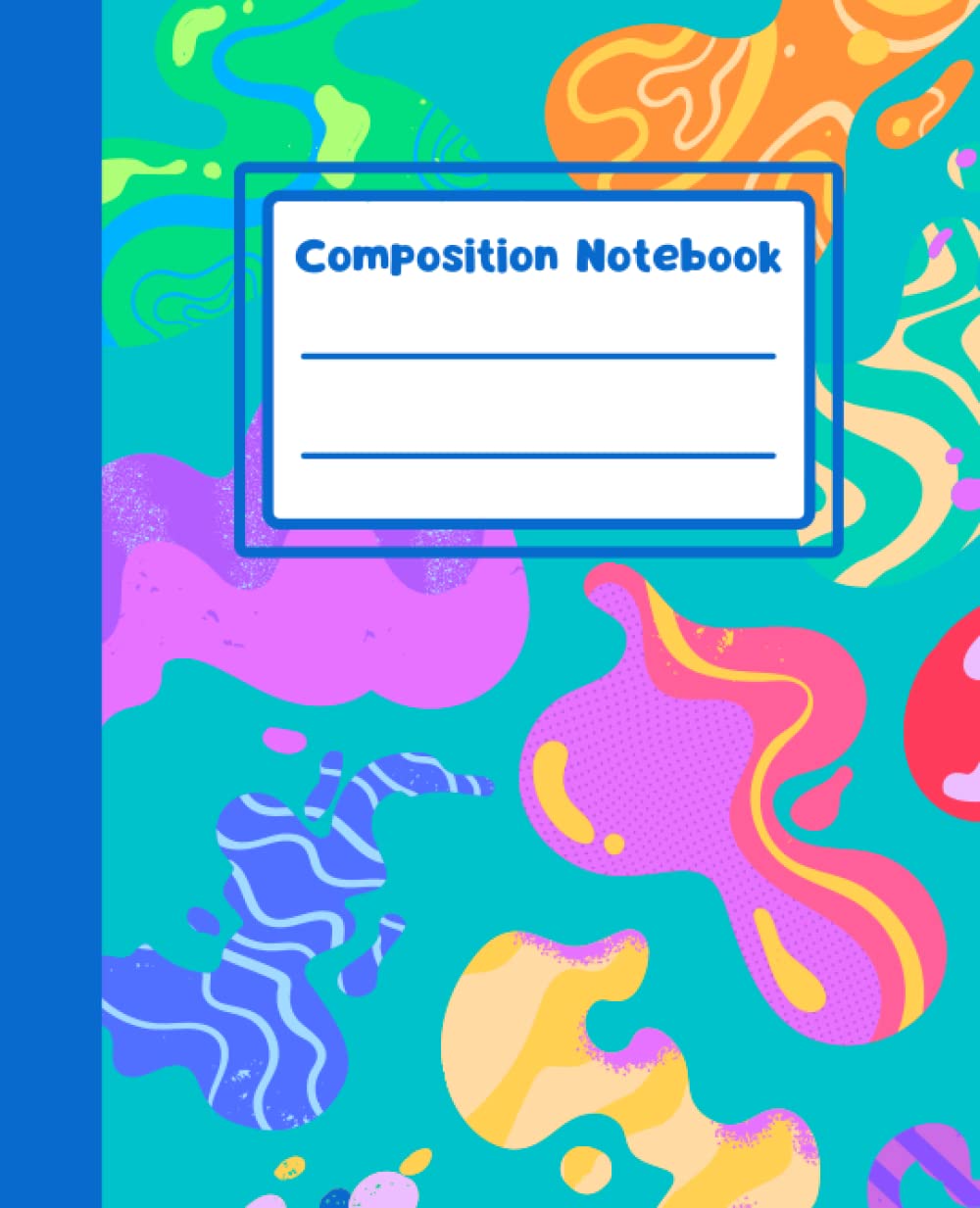 Cahier de composition aux nuances de bleu pour capturer vos pensées et inspirations colorées