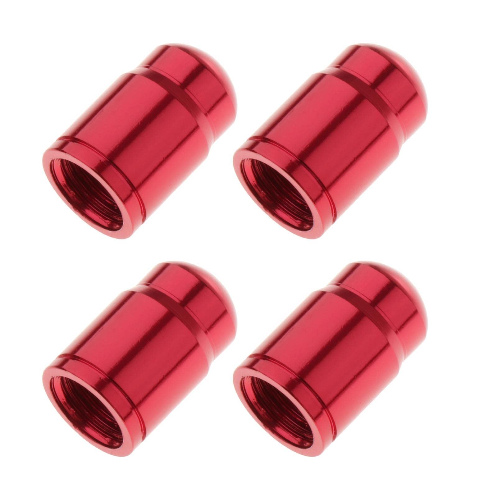 Bnf 4 Pieces Bike Valve Caps Tire Dust Cover Aluminum Alloy Schrader Red| Parts & Accessories| Car & Truck Parts| Wheels Tires & Parts| Valve Stems & Caps