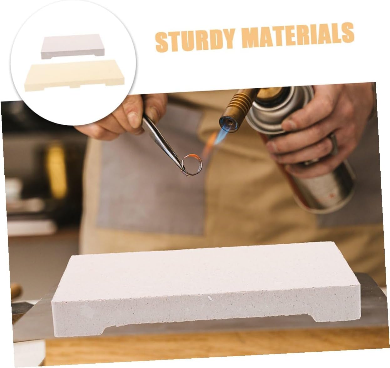 Honeycomb Soldering Board for Jewelry Making, 2pcs Beige