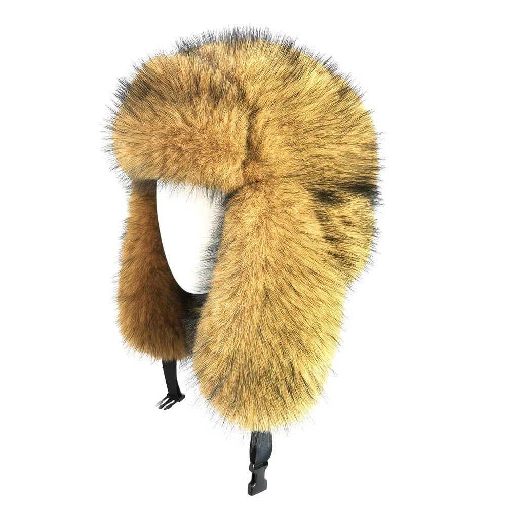 Klasyczna pluszowa czapka zimowa Ushanka Rosyjska czapka strażacka z nausznikami wiatroszczelna dla mężczyzn i kobiet w chłodne dni.