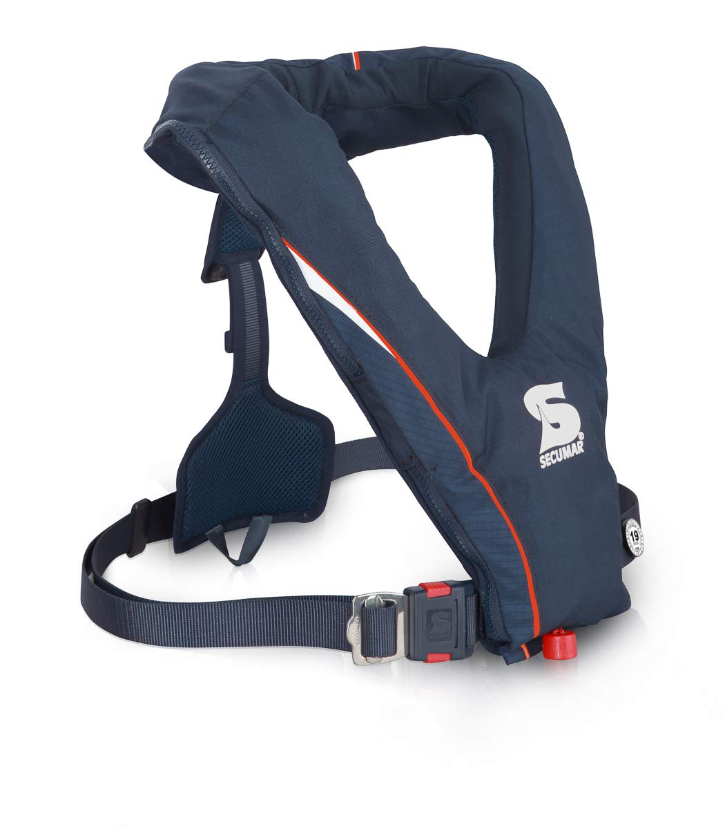 Secumar Secufit 150N Ruder- und Kanurettungsweste, Erwachsene, Wassersportler, Unisex, Rettungsweste, Rot, Blau
