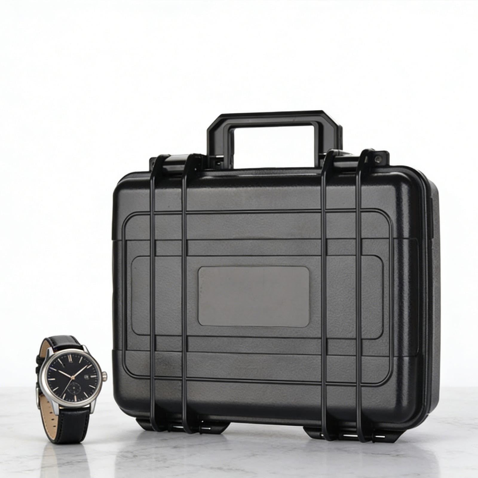 Custodia Porta Attrezzi Box Portatile Impermeabile Shockproof Organizer Valigia per Protezione Test Strumenti Orologi Fotocamere Adatta per Riparazion, con Inserto in Schiuma
