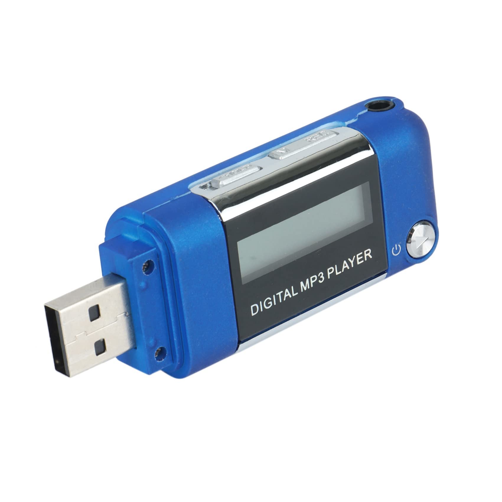 10X Lettore Mp3 Lettore Musicale Disco U da 4 GB Supporta Batteria AAA Sostituibile, Registrazione (Blu)