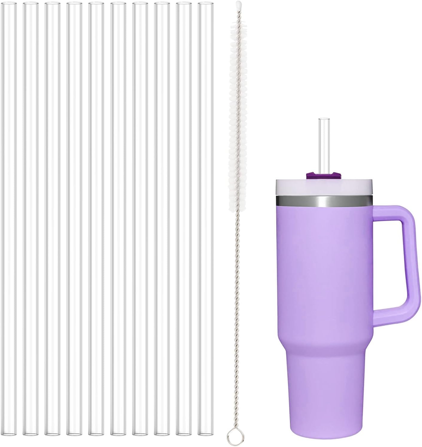 15 Pcs 3 Sizes Replacement Straws for Stanley Tumbler Cups