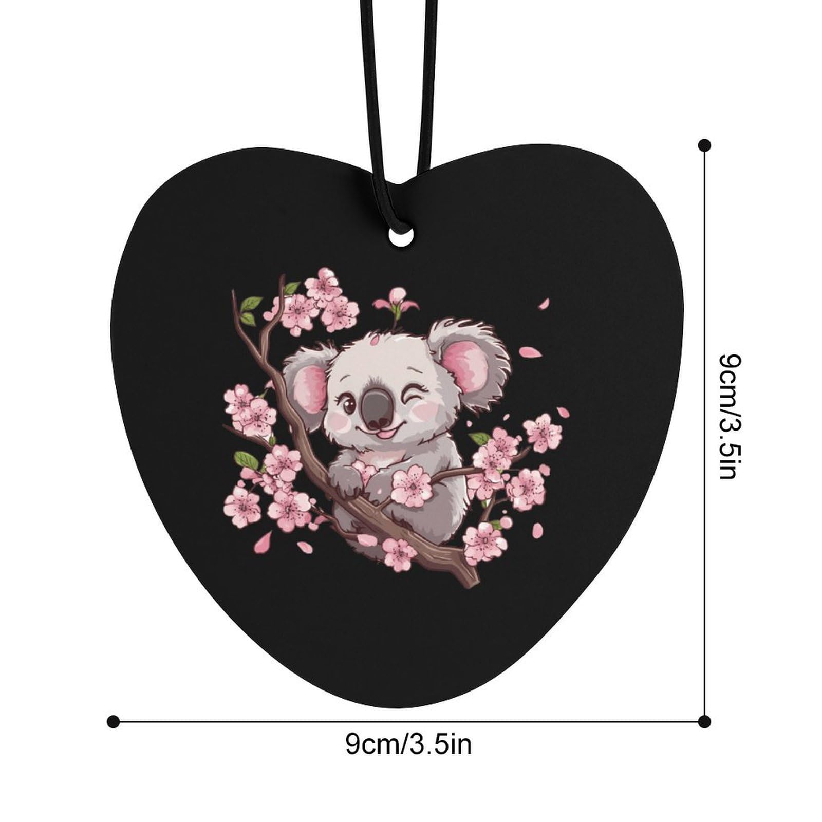 Cute Koala Bear Car Air Freshener Hanging Aromatherapy Tablets for Car Accessories Love form