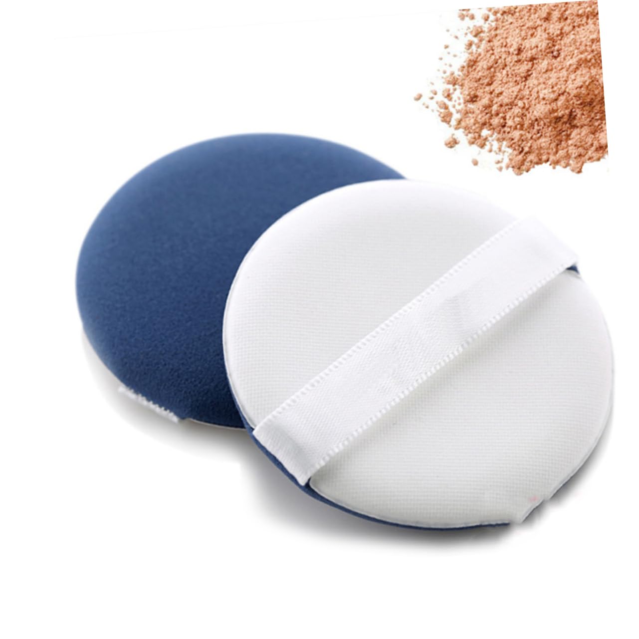PartyKindom Fluffy Makeup Facial Powder Puff Round Brush Non-latex for Face Powder Applicators