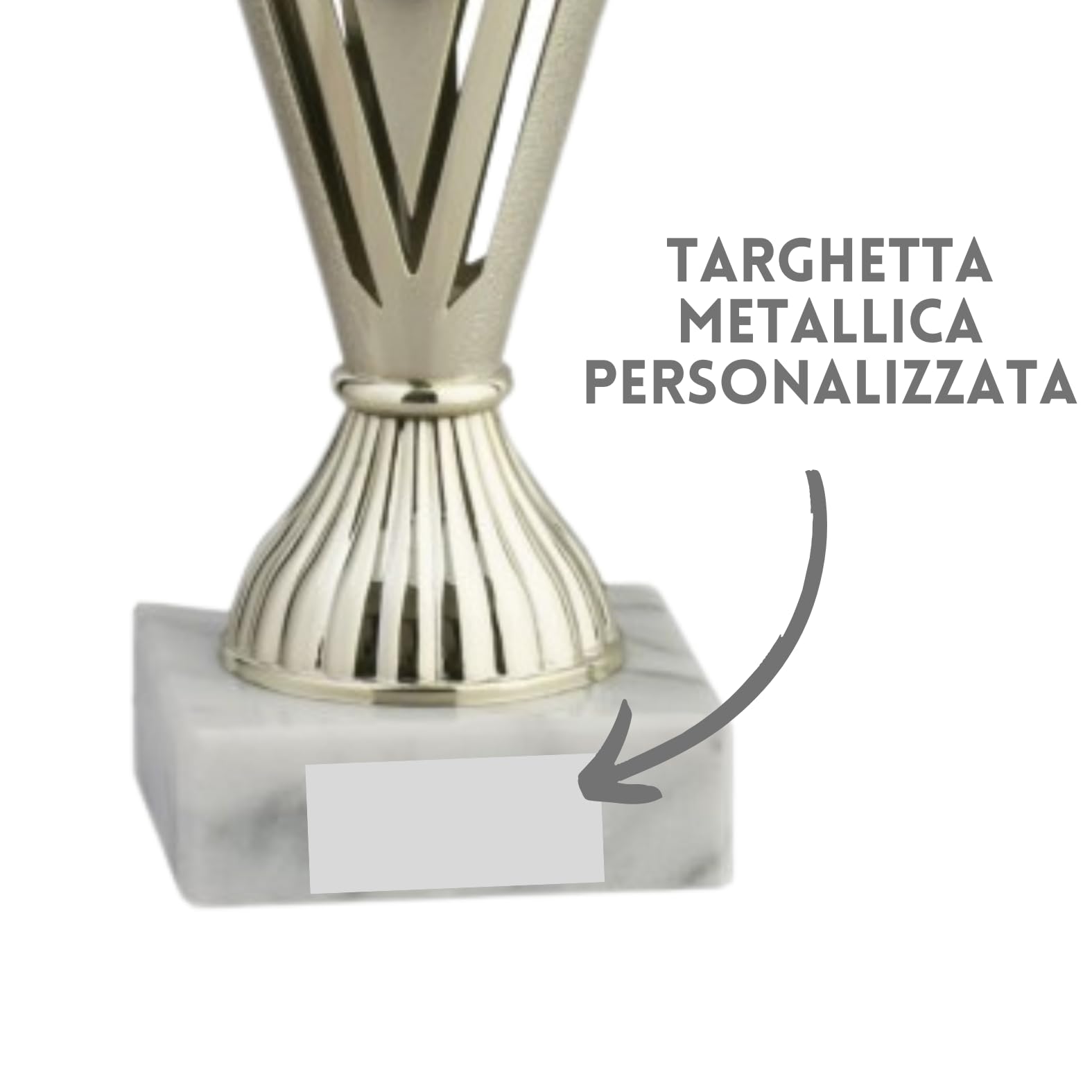 Tris di Premiazioni Personalizzate Coppe e Trofei Sportivi con Targhetta Inclusa Premio per Tutti Gli Sport e Riconoscimento o Fantacalcio