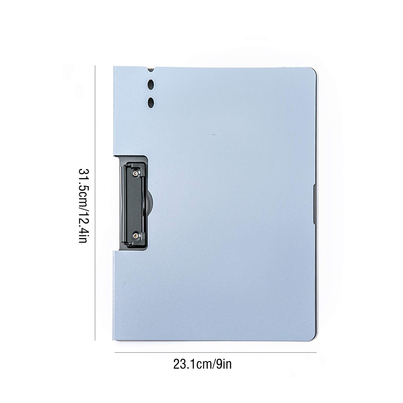 Portapapeles, Carpeta Plegable de PP, portapapeles, Puede Voltear 360 Grados, Tablero de Escritura, Carpeta, Tablero de Clip Escolar