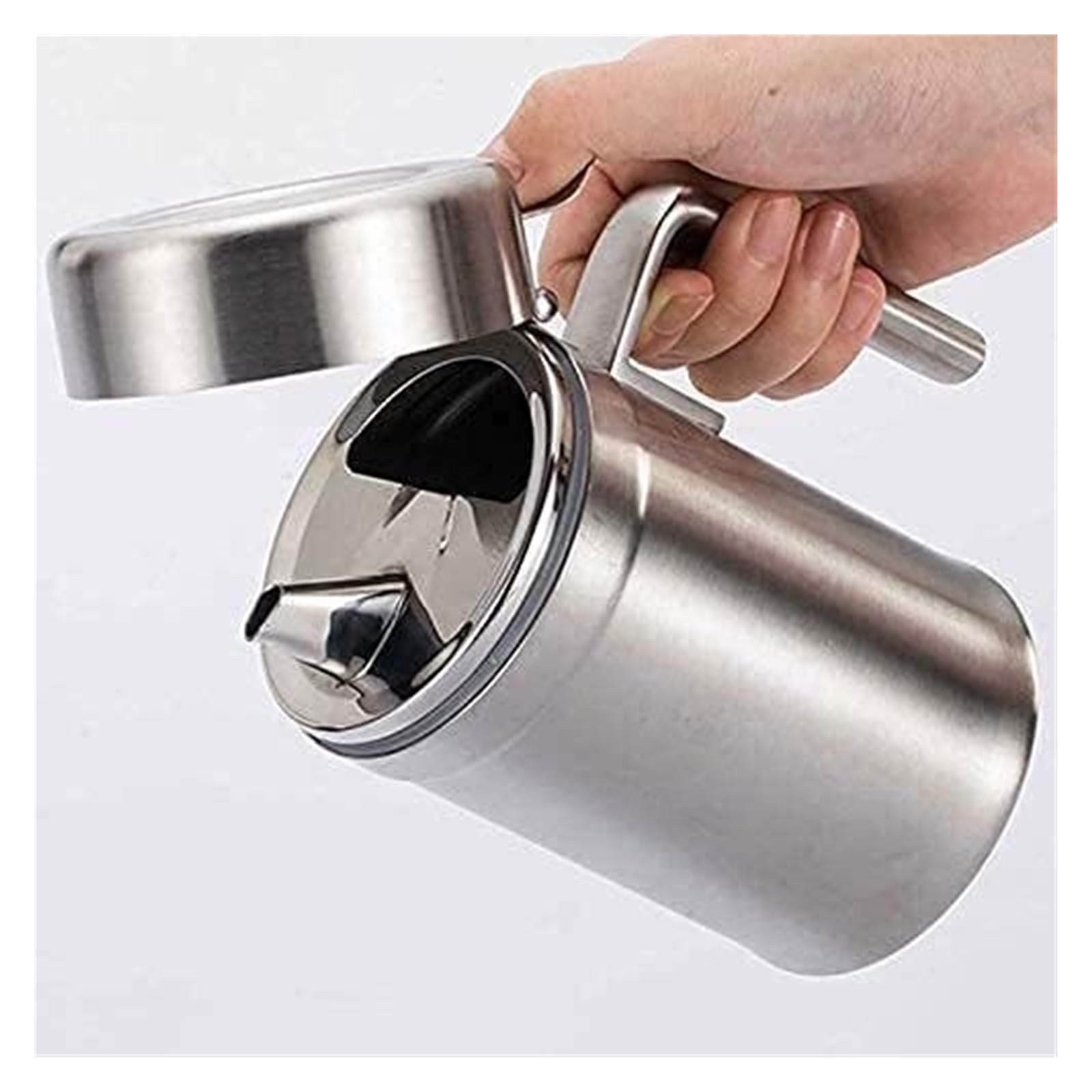 Set Olio e aceto Dispenser for Olio e aceto, Bottiglie for condimenti for Bottiglie di Olio in Acciaio Inossidabile Contenitore for l'erogazione di Olio commestibile Oliera