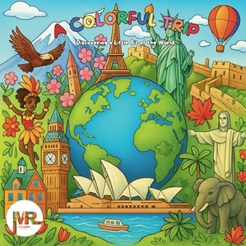 Capa do livro A Colorful Trip: Discovering a Little Bit of the World! (Portuguese Edition)