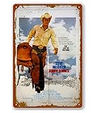 Junior Bonner Movie Poster Vintage Metal Tin Sign Home Cafe Bar Pub Wall Decor Gift 8x12 Inch