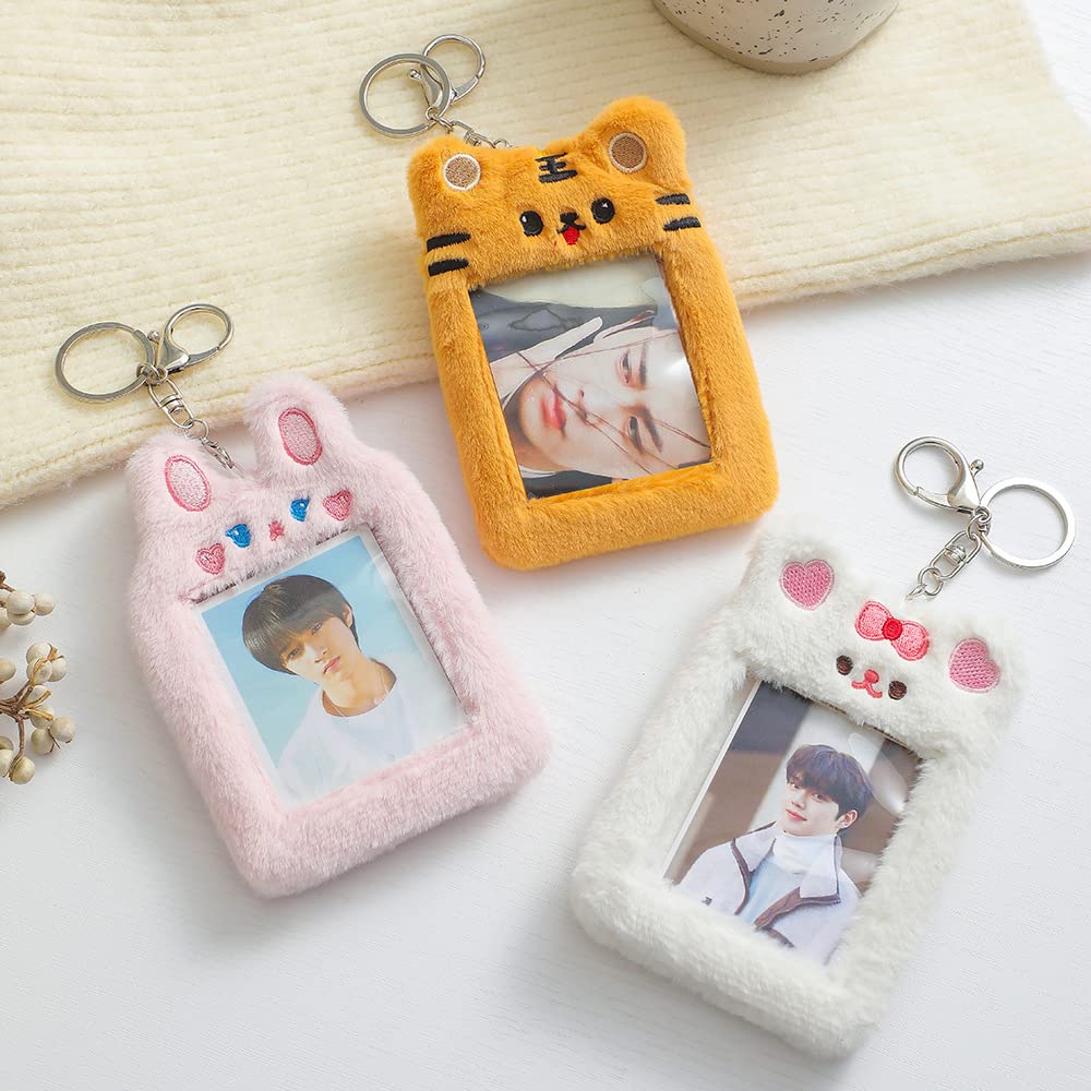 Amazon.com: Kawaii Photocard Holder Keychain Y2K Cute Plush