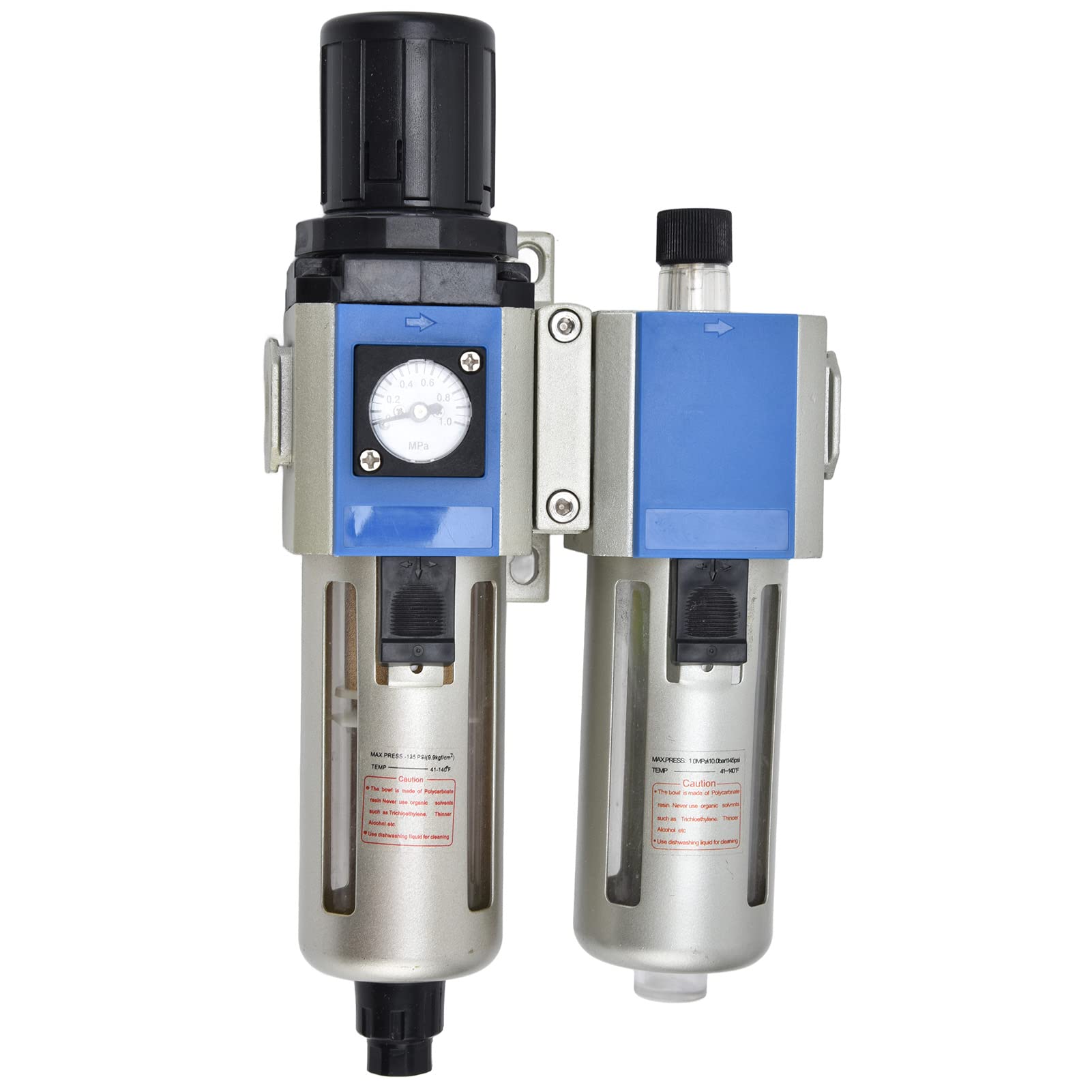 Luftkompressor-Durchflussfilter, Druckregler, Öler, kombinierter Öl-Wasser-Abscheider (GFC300-08)