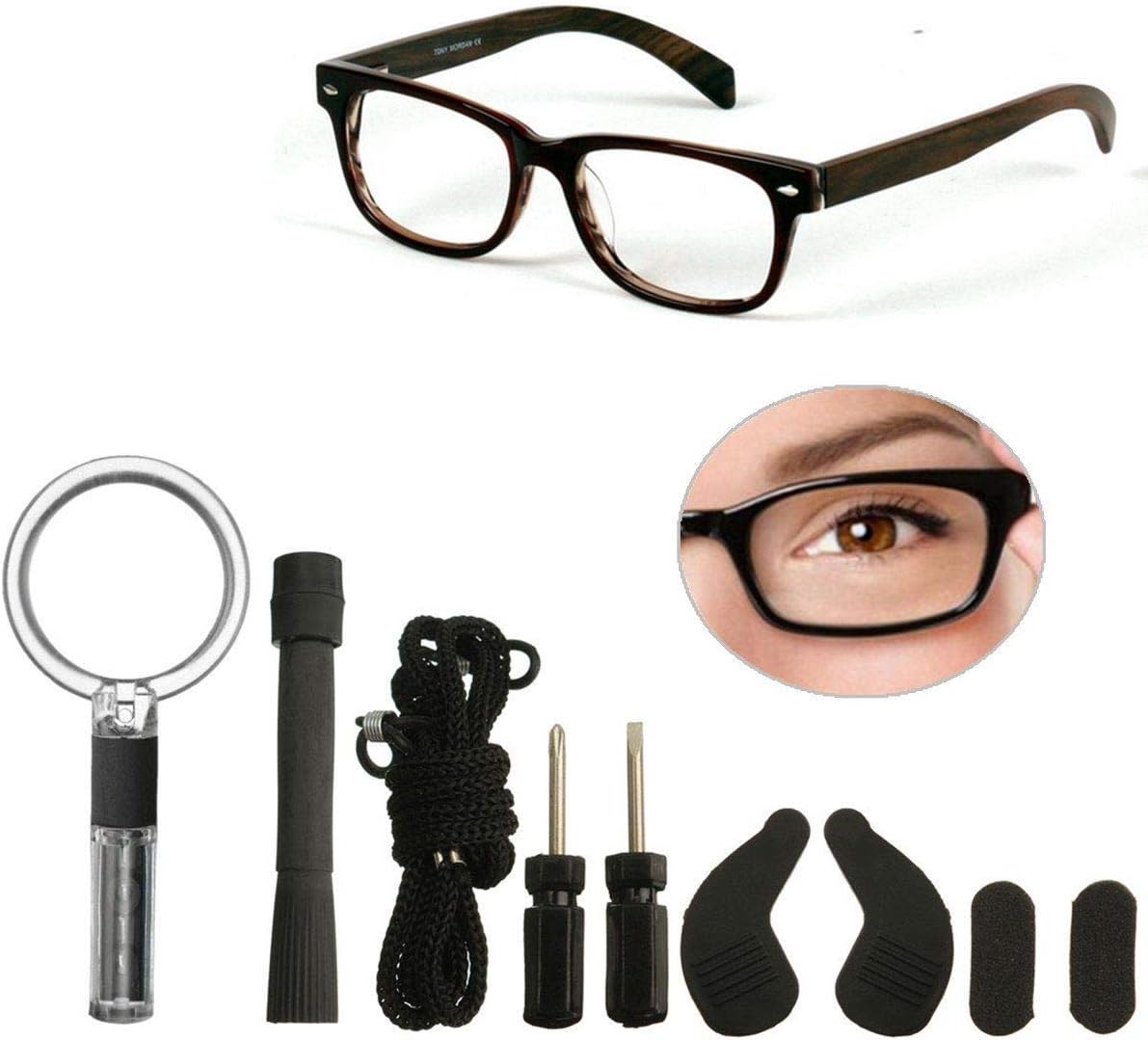 Spectacles Eyeglass Repair Maintenance Quickest Spectacles Revolutionary Repairing Kit Tiny Replacement Rethread Stripped Hinge Screw Stainless Steel Tool