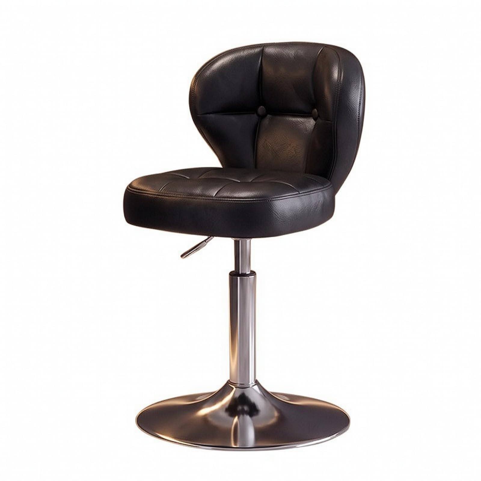 Colcolo Taburete Cocina Regulable Moderno, Negro