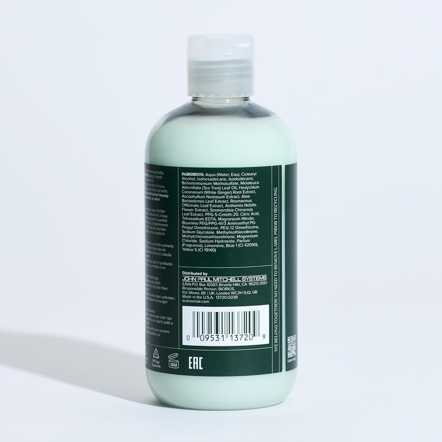Paul Mitchell Tea Tree Special Conditioner – odżywka do włosów do natychmiastowego rozczesywania, rewitalizująca odżywka do włosów zniszczonych