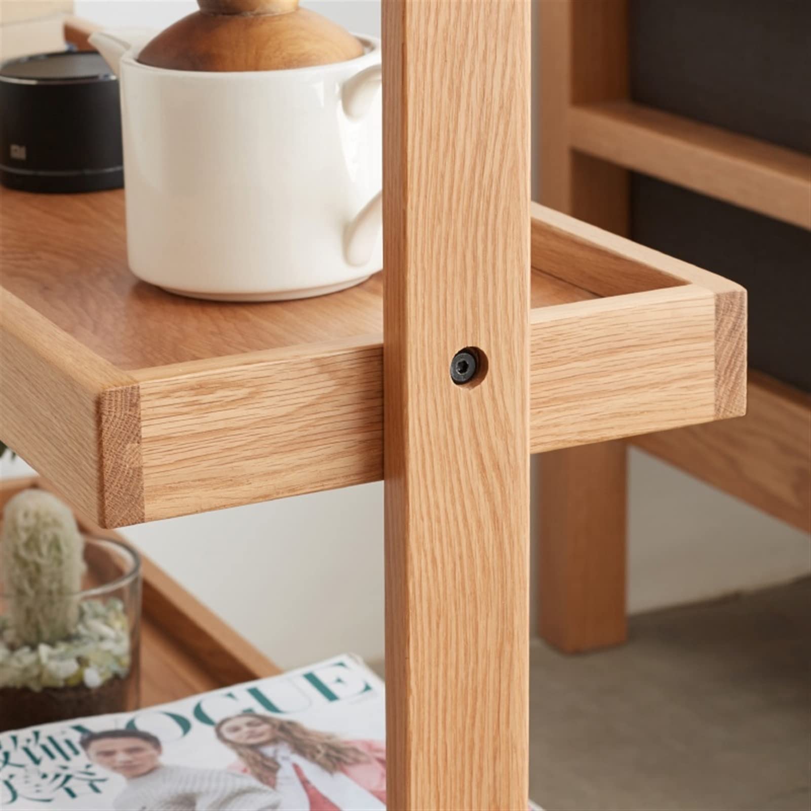 Support de fleurs en bois pour balcon, du sol au plafond, pour salon, extérieur, jardin, radis vert, support pour plantes