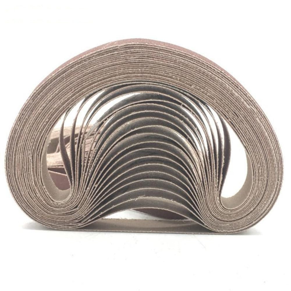 25 unids/set 10 * 330mm/15 * 452mm/13 * 457mm correas de lijado P40-P1000 banda de pantalla abrasiva para pulido de madera de Metal blando, 80 120 240 400 600x5,13x457mm