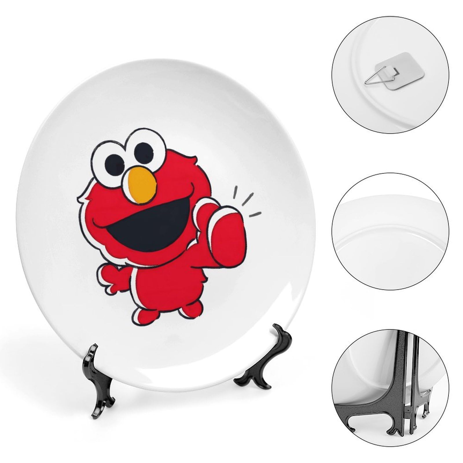 Amazon.co.jp: ボーンチャイナ 飾り皿 セサミストリート エルモ