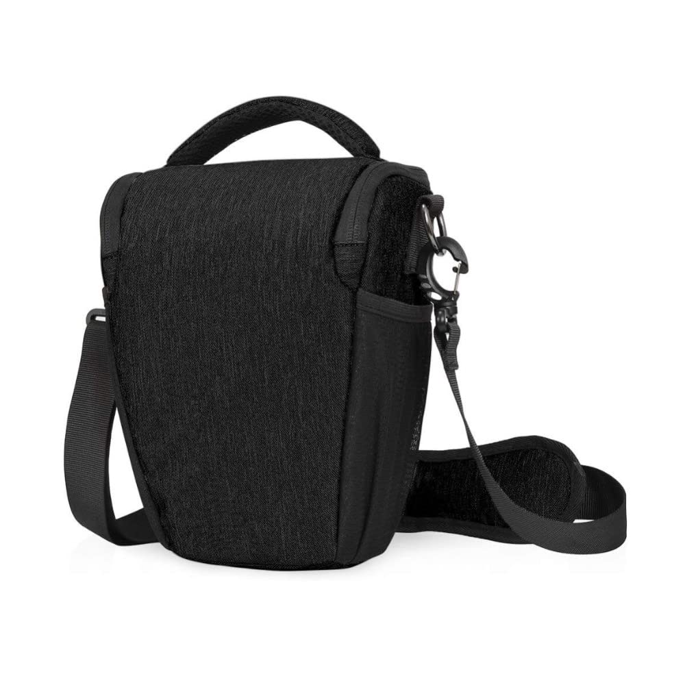 Torba na aparat czarna wodoodporna trójkątna torba na ramię torba na talię torebka do aparatu Nikon Coolpix P1000, P950, P900 (BG92)
