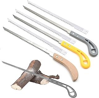 3 peças de mini serra portátil com 3 peças de lâmina de serra de reserva, lâmina de serra manual, serra de poda de vara para acampamento, jardinagem, serra de poda