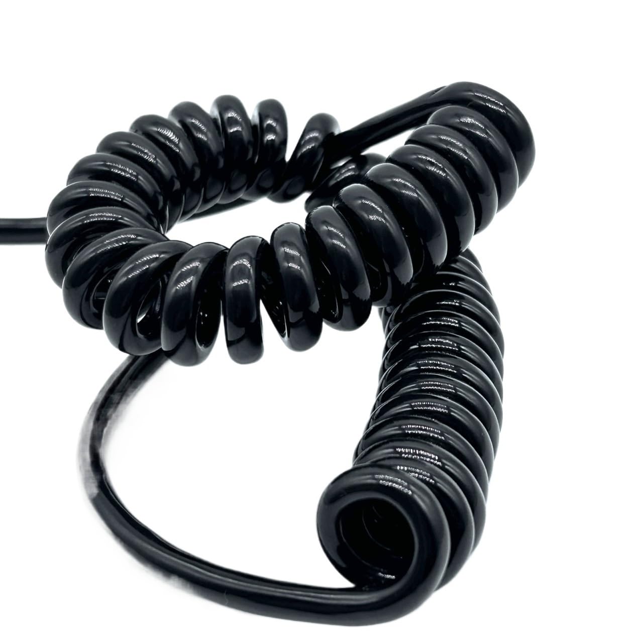 4-adriges Spiralkabel mit Feder, 2,5 mm2, Kabelleitung, 13 AWG, Elastizitätskabel, schrumpfbarer Teleskop-Industrie-Spiraldraht Stretch Flexibel(Stretch 3 Meters)