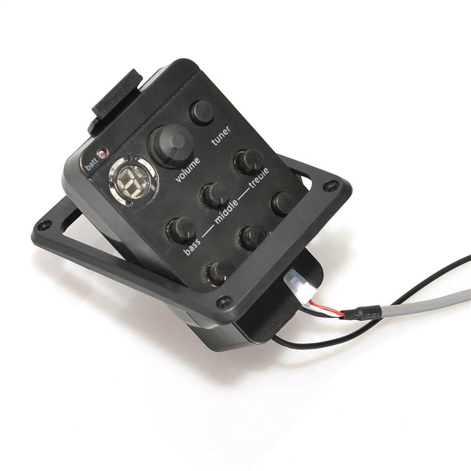 Kit pickup per chitarra acustica 10 Pezzi Migliori 4 Bande Chitarra Acustica Pickup Preamplificatore Equalizzatore Con Microfono Accordatore Piezoelettrico Endpin Jack(301)