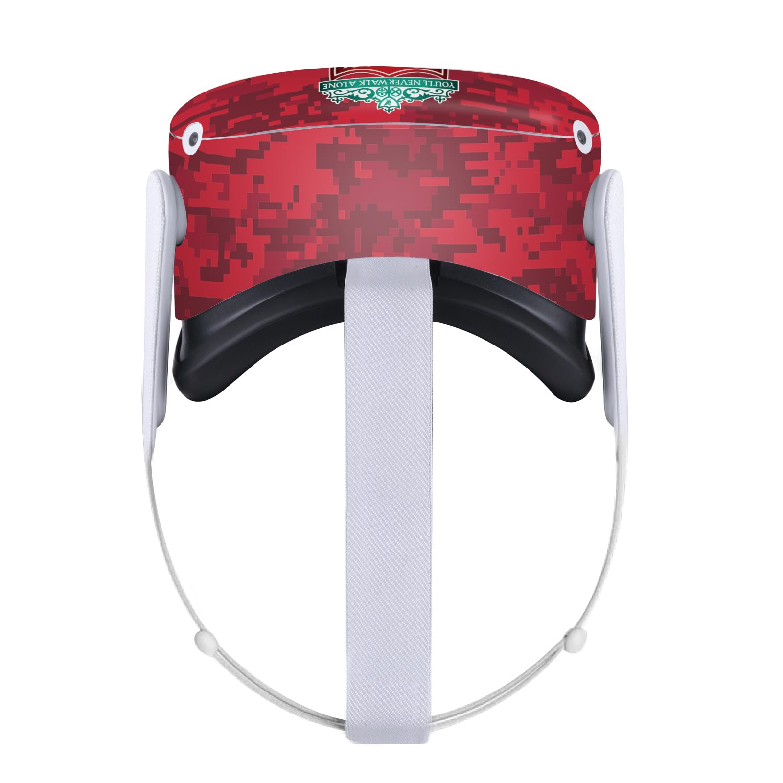 Head Case Designs Officially Licensed Liverpool Football Club Crest Red Camouflage Art Vinyl Sticker Skin Decal Cover Compatible with Meta Quest 2