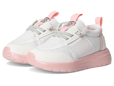 Hey Dude Kids Sirocco Play Pearl Ombre (Toddler) Girls Shoes White/Pink : 9 Toddler M, Rubber
