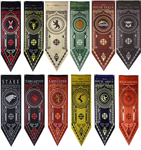 HMLOPX Official Game of Thrones Flag Stark House Sigil Flag Poster 151X47CM