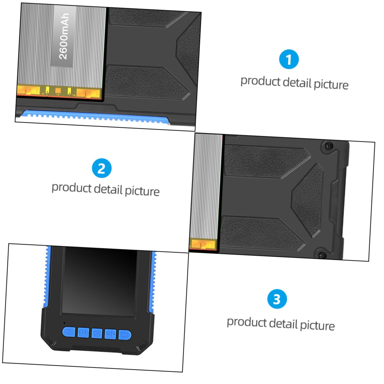 1set Flexible Inspection Camera Borescope Tool Display Handheld Multipurpose Device Led Light for Automotive and Pipeline Inspection
