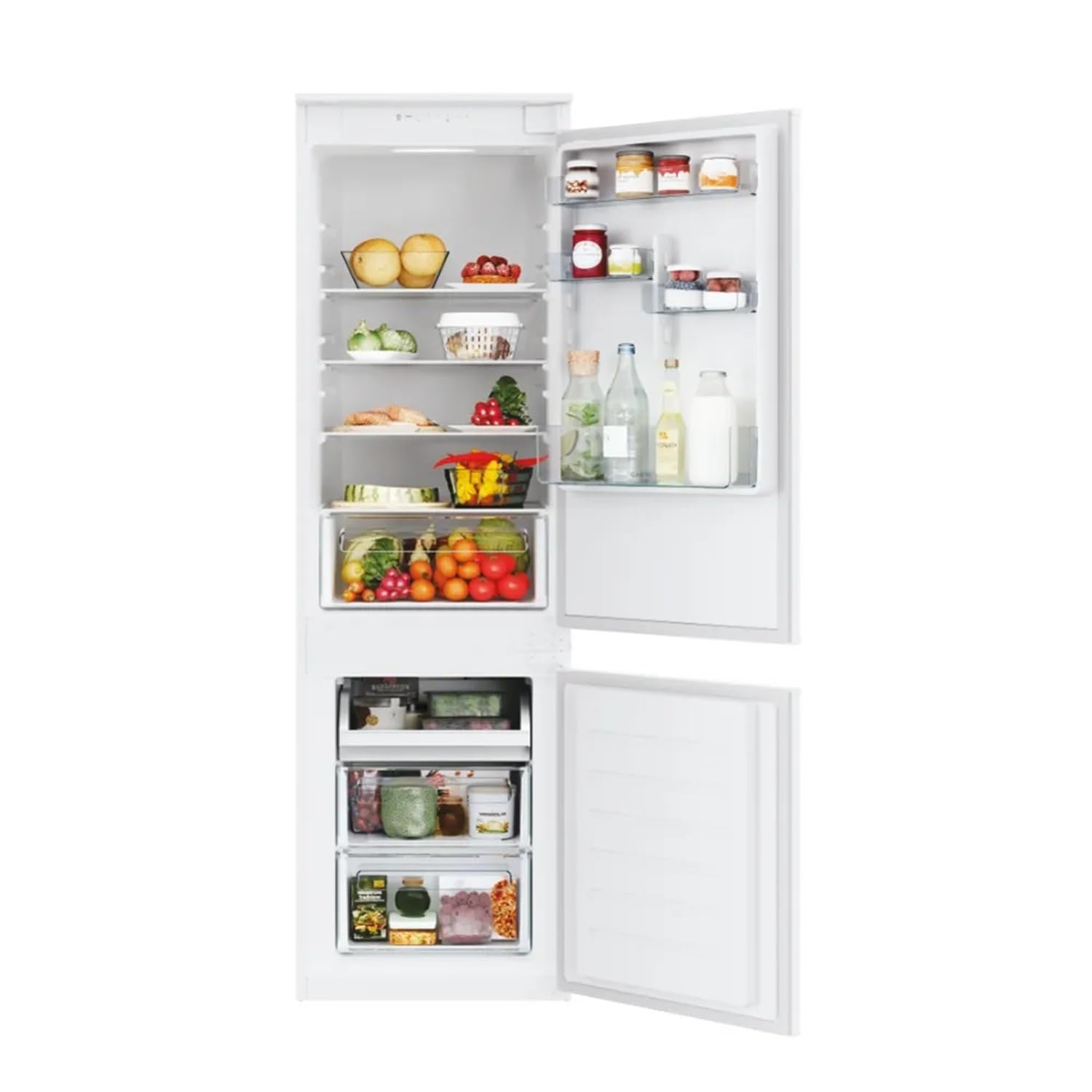 CANDY CBL3518EB - Frigorifero combinato, installazione incasso, 264 litri, Statico, Classe energetica E